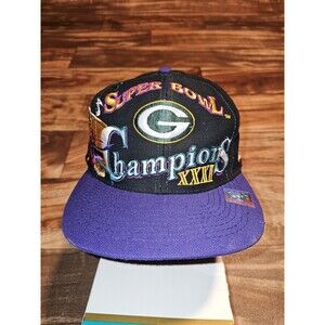 Vintage Green Bay Packers Logo Athletic Super Bowl XXXI NFL Sports Hat Snapback